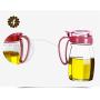 LQQGXLCondiment bottle, jar condiment storage box Oil dispenser glass oil bottle olive oil vinegar syrup bottle dispenser