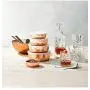 Godinger 5 Piece Hammered Copper Plated Stackable Storage Bowl Set with airtight Lids-Perfect Gift