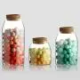 Réservoir Transparent en Ver de 500ml avec Bouchon (Bouchon de Forme Bouton, S) pour Aliments, Graines, Contenant Scellé Réservoir Transparent en Ver de 500ml avec Bouchon (Bouchon de Forme Bouton, S) pour Aliments, Graines, Contenant Scellé
