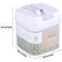 Idalinya Food Storage Box Sealed Food Storage Box Grain Nuts Cereal Transparent Container Kitchen Accessories(0.5L)