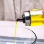 LQQGXLCondiment bottle, jar condiment storage box Oil dispenser olive oil vinegar syrup bottle dispenser oil bottle glass glass kitchen hopper and pourer