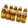 10Pcs/Lot Small Mini Brown Empty Glass Wishing Bottle Vials Jars Container Tiny Drifting Message Bottles For Wedding Holiday