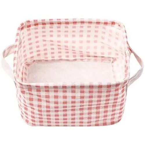 Bajuan Lagerbehälter Schreibtischhalter Karo Kosmetik Schmuck Fernbedienung Stifthalter Organizer - L