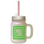 Green Sometimes When YouRe Sleeping Peek Insdie Your Room Frosted Glass Mason Jar With Straw