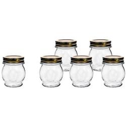 Amici Orto Canning Jars with Lids, 11 oz - Set of 6