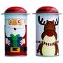 Toyvian 3pcs Christmas Tin Gift Box Cookie Candy Storage Containers Christmas Gift Tin Holders Box with Lids Christmas Candy Jars Random Pattern