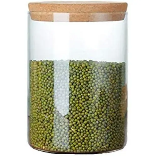 Bocal de Conservation en Verre Borosilicate Haute Qualité avec Couvercle en Bambou, Anneau d'Étanchéité Airtight, Idéal pour Thé, Café, Herbes, Épices, Sucre et Plus Encore (15x20cm) Bocal de Conservation en Verre Borosilicate Haute Qualité avec Couvercle en Bambou, Anneau d'Étanchéité Airtight, Idéal pour Thé, Café, Herbes, Épices, Sucre et Plus Encore (15x20cm)