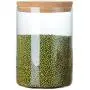Bocal de Conservation en Verre Borosilicate Haute Qualité avec Couvercle en Bambou, Anneau d'Étanchéité Airtight, Idéal pour Thé, Café, Herbes, Épices, Sucre et Plus Encore (15x20cm) Bocal de Conservation en Verre Borosilicate Haute Qualité avec Couvercle en Bambou, Anneau d'Étanchéité Airtight, Idéal pour Thé, Café, Herbes, Épices, Sucre et Plus Encore (15x20cm)