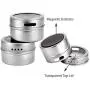 Moligh doll 12pcs/set Clear Lid Magnetic Spice Tin Jar Stainless Steel Spice Sauce Storage Container Jars Kitchen Condiment Holder Houseware Moligh doll 12pcs/set Clear Lid Magnetic Spice Tin Jar Stainless Steel Spice Sauce Storage Container Jars Kitchen Condiment Holder Houseware