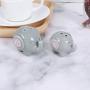 Yardwe Spice Salt & Pepper Shakers,2pcs Cute Elephant Shaped Seasoning Bottle Kitchen Seasoning Jars