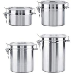 HOBULL Portable Travel Tea Caddy Organizer Coffee Container Kitchen Vacuum Sealed Storage Jar for Sugar Tea Bean Container