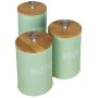 re2chiOngs Storage Canister Kitchen Spice Jar Tea Canister Coffee Sugar Food Storage Pot with Lid (3Pcs/Set)
