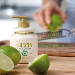 Fruits & Passion [Cucina] - Sea Salt and Amalfi Lemon Scented Hand Cream for Dry Cracked Skin, Hand Cream for Dry and Anti Aging Olive Oil Natural Hand Cream (5.07 fl oz)