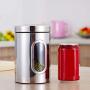 BESTONZON Stainless Steel Sealed Can Cereal Canister Storage Tank Kitchen Tool for Coffee Beans Tea Grains
