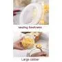 3 Pcs Glass Storage Jars - Clear Glass Bulk Food Storage Canister for Serving Tea, Coffee, Spice, Candy, Cookie - Keep Food Dry