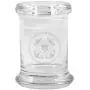 Clear Glass Herb Stash Jar and Lid 2.75 oz with US Cost Guard from Smoke Promos Clear Glass Herb Stash Jar and Lid 2.75 oz with US Cost Guard from Smoke Promos
