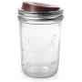 Ecojarz Silicone Coffee Drink Top for Wide Mouth Mason Jars