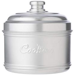 Italo Ottinetti Low Dull Aluminium Canister 16 cm Zucchero, Metallic, One Size