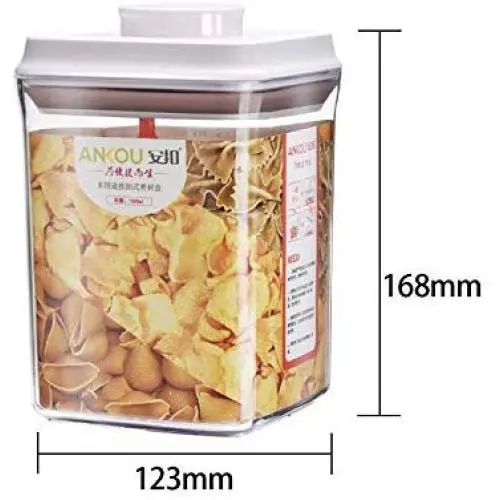 | Storage Bottles & Jars | Food Storage Bottles Glass Jar Sealed Cans with Bamboo Cover Large Capacity Tampion Cereals Glass Bottle Tea Box | by HUDITOOLS | 1 PCs | Storage Bottles & Jars | Food Storage Bottles Glass Jar Sealed Cans with Bamboo Cover Large Capacity Tampion Cereals Glass Bottle Tea Box | by HUDITOOLS | 1 PCs