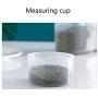 Pp Food Storage Box Plastic Clear Container Set with Pour Lids Kitchen Storage Bottles Jars Dried Grains Tank 1.9L 2.5L,Small One Piece