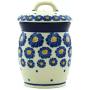 Polish Pottery Jar with Lid 4-inch