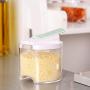 xiangliood Clear Seasoning Spice Shaker Box Condiment Jar Container Storage Set of 5