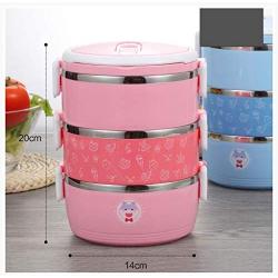 Thermos Food Jar 1950ml Thermos Stainless Food Flask Pink,Leakproof Insulated Food Containers (Size : Bag)
