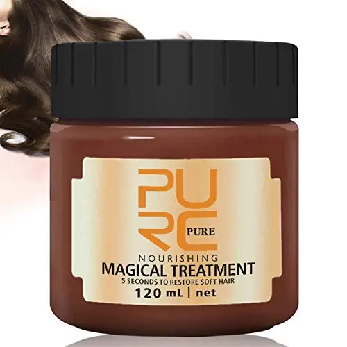 Magische Haarkur Maske 120ml, Fortgeschrittene Molekulare Haarfollikelbehandlung, Professionelle Haarkur, Tiefenpflege für Trockenes und Beschädigtes Haar, Wiederherstellung von Weichem Haar Schnell