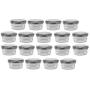Nakpunar 21 pcs 2 oz Mason Jars with Silver Lids