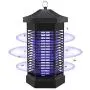 Piège à Insectes Électrique à Recharge Zapper Extérieur avec 5 Plaques Adhésives, Piège Électrique Anti-Moustiques Waterproof pour Jardin, Intérieur, Patio, Cuisine