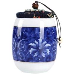 Goddness Bar Multi-Use Vacuum Seal Tea Coffee Jars Portable Ceramics Container(Style 04)