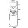 Soup Flask With Handle Food Flask Insulated Stainless Steel Food Jar With Folding Spoon Storage Multi-Purpose For Food (Color : Red)