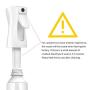 Spray Bottle for Hair, Continuous Water Mist Trigger Sprayer for Hair Styling, Plants, Cleaning (5oz, Transparent)