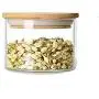 Emoyi Round Shape Glass Food Storage Jar Set with Airtight Bamboo Lid Seal (450ml(15oz)) Emoyi Round Shape Glass Food Storage Jar Set with Airtight Bamboo Lid Seal (450ml(15oz))