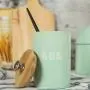 Homozy Lebensmittelbehälter 3er Set – Lebensmittelbehälter mit Dichtung, Lebensmittelbehälter-Set für Küche, Servieren von Kaffee, Zucker, Tee, Mehl – Grün