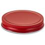 KooK Mason Jar Lids, Wide Mouth, Pack of 12. (red)