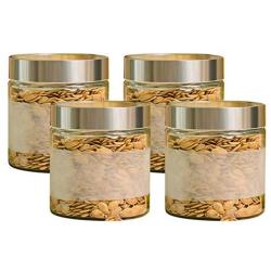 Glass Storage Sealed Jars, Kitchen Food Containers, Storage Jam/Honey/Coffee/Candied Fruit