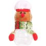 Child Kids Portable Decorative Christmas Storage Bottle Theme Party Candy Jar Chocolates Santa Exquisite Colorful Biscuit Kangsanli (D)