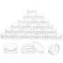 3 Gram Jar 25pcs Clear Cosmetic Sample Empty Container, Plastic Small Tiny Jar, for Make Up, Eye Shadow, Nails, Powder, Paint, Jewelry