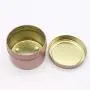 UPKOCH 5Pcs Round Candle tins Candy Jars with lids Storage tin Boxes Tea Storage Container - 6.5x4.5cm 100ml,3.5oz (Rose Gold)