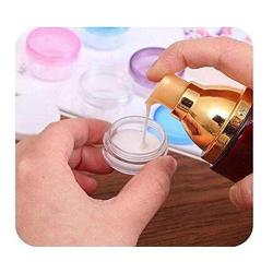 50Pcs 5 Gram Cosmetic Containers Empty Refillable Clear Plastic Round Pot Jars with Screw Cap Lids Sample Jars Makeup Sample Bottles for Cream Lotion Lip Balms Eye Shadow Nail Powder Jewelry