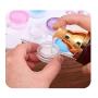 50Pcs 5 Gram Cosmetic Containers Empty Refillable Clear Plastic Round Pot Jars with Screw Cap Lids Sample Jars Makeup Sample Bottles for Cream Lotion Lip Balms Eye Shadow Nail Powder Jewelry