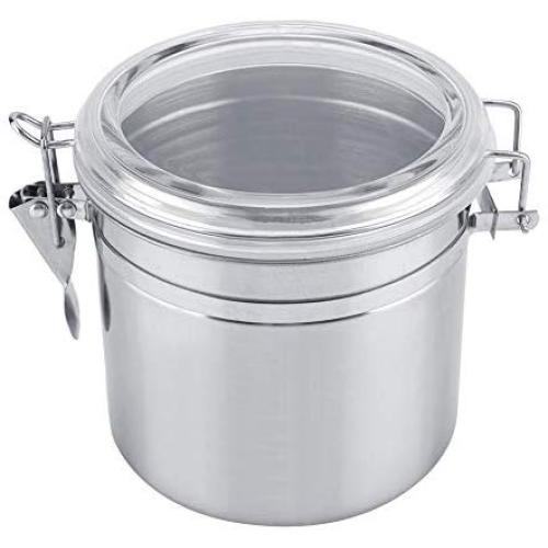 Coffee Canister - Stainless Steel Coffee Container Vacuum Sealed Storage Jar for Sugar Tea Bean(1100ml)