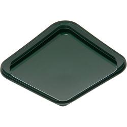 Carlisle 10740-08 7.31" Length x 7.31" Width x 0.63" Height, Forest Green Color, Polyethylene StorPlus Square Food Container Cover