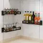 AAJTCT Langle Küche Organizer Wand Aufbewahrungsregal für Gewürzglas-Regale Kabinettregale Wandhalterung Befestigungsverbinder Freistehend Einfache Installation (Farbe: 35cm)