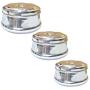 Stainless Steel Storage Box Storage Containers Food storage Containers Steel Canisters with Lid Set Of 3pcs,Small, Medium and Large, Great for snacks Chapati, Paratha, Roti,Fulka etc