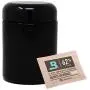 Herb Stash Jar - Glass UV Protected & Smell Proof Herb Storage Container - Lionhead (250ml - black) Herb Stash Jar - Glass UV Protected & Smell Proof Herb Storage Container - Lionhead (250ml - black)