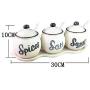 Mini Spice Jars Creative simple ceramic seasoning jar home kitchen supplies
