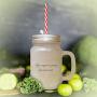 Brown Man Trapped In Pantry Has Ass In Jam Frosted Glass Mason Jar With Straw