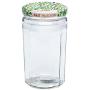 Le Parfait Jam Jar - 645ml Faceted French Glass Jelly Jar w/Twist Lid, Berry, 22oz (Pack of 4)